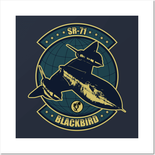 SR-71 Blackbird Patch Wall Art by TCP